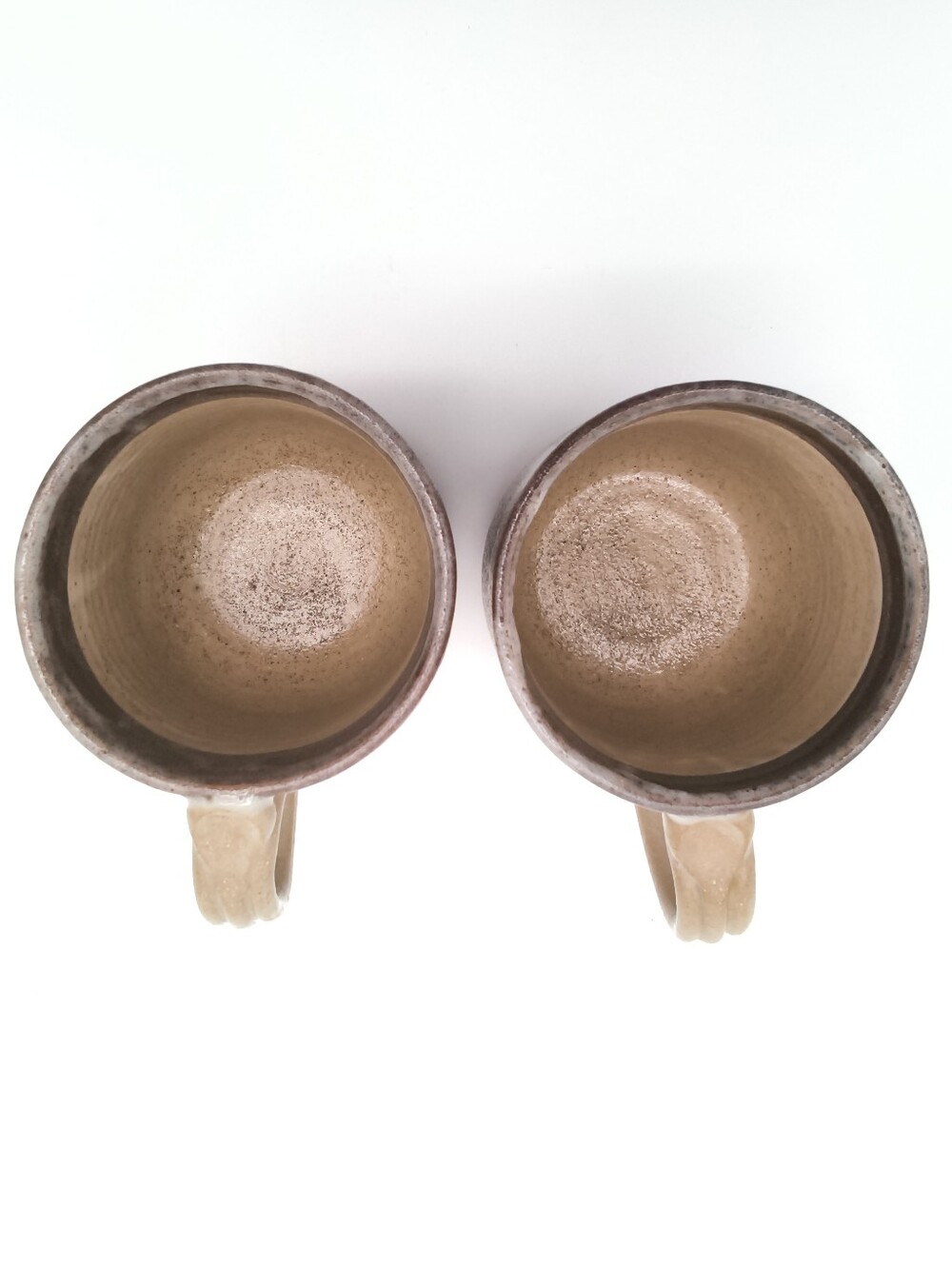 Vintage Signed Studio Pottery Stoneware Mugs - Set of 2 - Picture 9 of 9